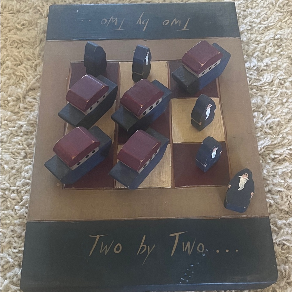 Two by Two Noah's Ark Tic Tac Toe Set